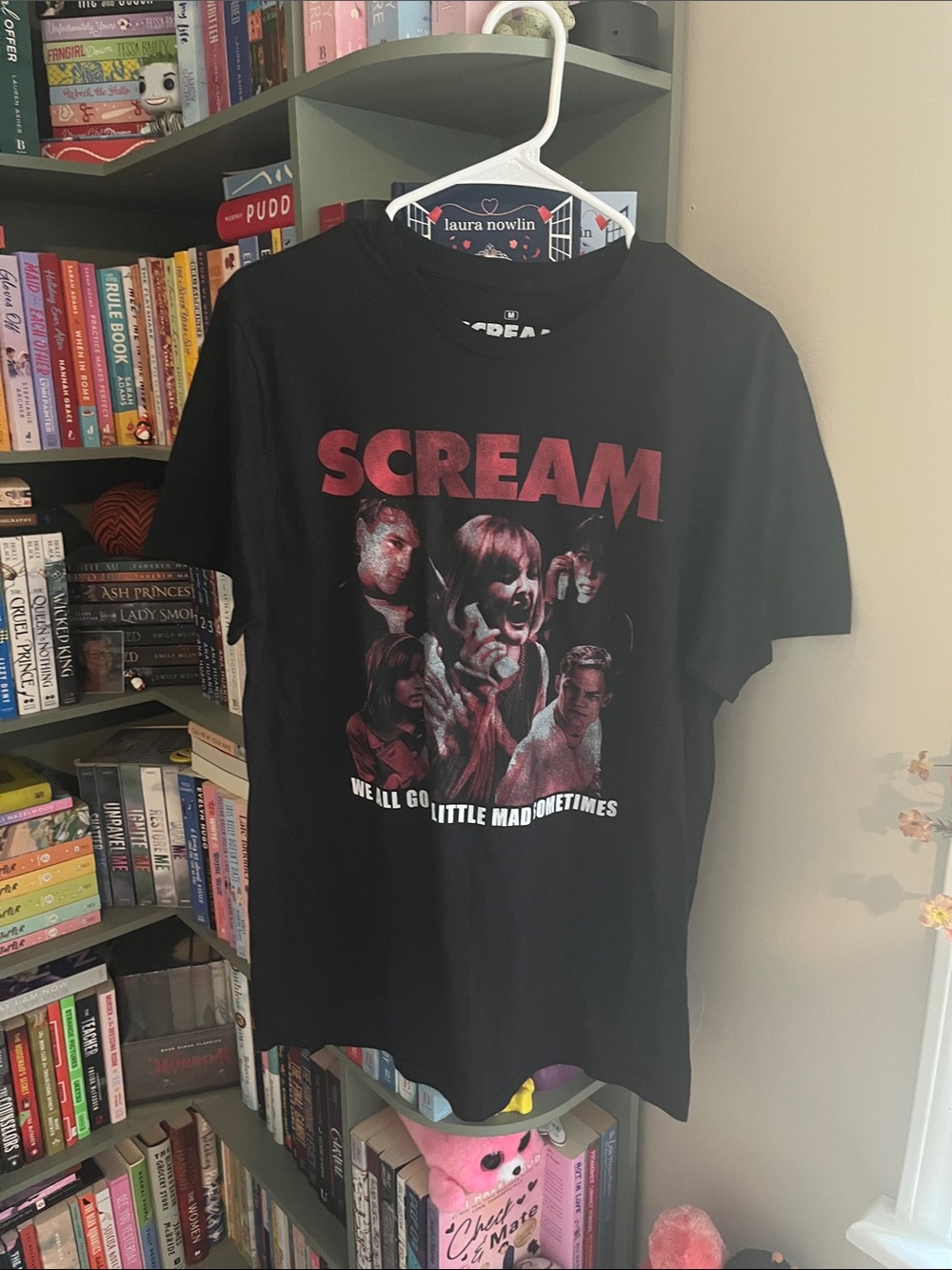 Scream Graphic Tee - Black with Red Artwork